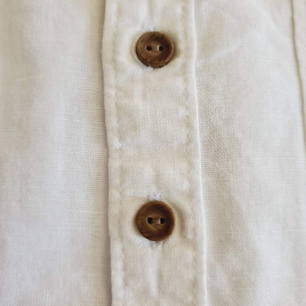 K1097 * Gymboree Boys Button Down Shirt White Size 0/3M